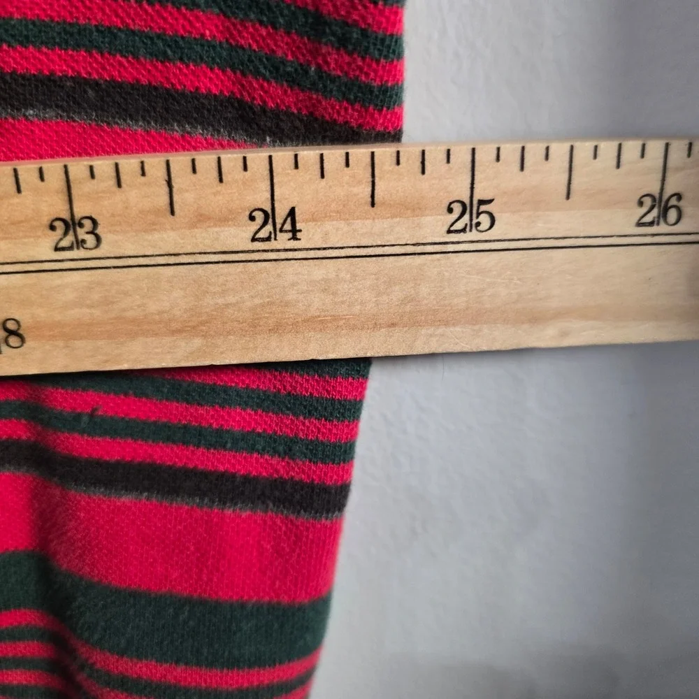 Polo Ralph Lauren Men's XL Striped Polo Shirt Red Green Casual Top‎